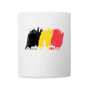 Art d’éclaboussure de la ligne d’horizon de la ville - Mug blanc - blanc - Devant