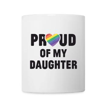 Mois de la fierté LGBT - Fier de ma fille - Mug blanc - blanc - Devant
