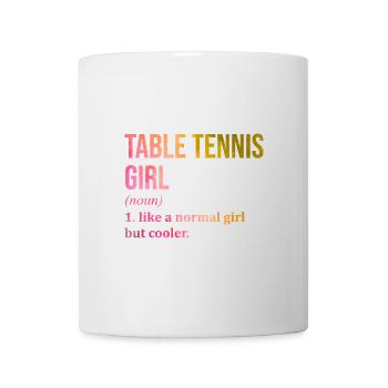 Tischtennis - Tasse - Weiß - Vorne