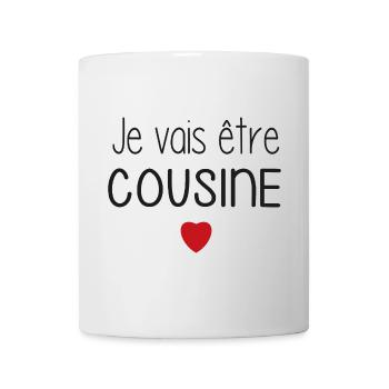 I'm going to be a cousin - heart - Mug - white - Front