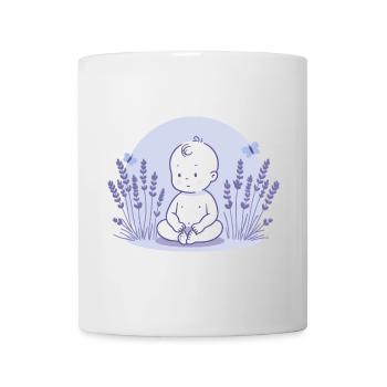 Baby in lavender - Mug - white - Front
