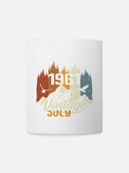 Vintage Juli 1961 Geburtstagsgeschenk Juli 1961 - Tasse - Weiß