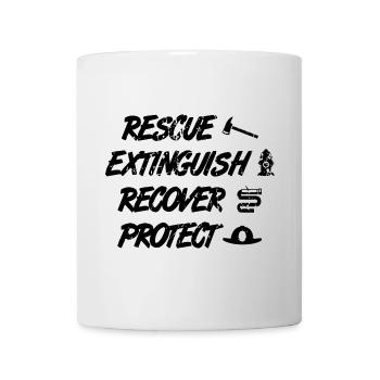 Rescue Extinguish Recovery Protect - Mug - white - Front