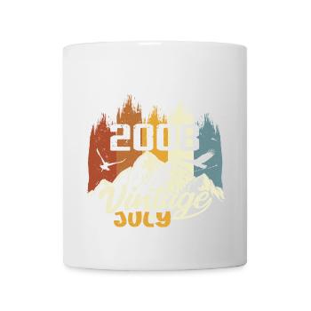 Vintage Juli 2008 Geburtstagsgeschenk Juli 2008 - Tasse - Weiß - Vorne
