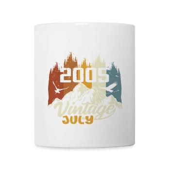 Vintage Juillet 2005 Cadeau d’anniversaire Juillet 2005 - Mug blanc - blanc - Devant