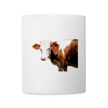 Kuh - Tasse - Weiß - Vorne