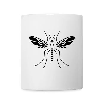 Conception minimaliste de silhouette d’insecte moustique - Mug blanc - blanc - Devant
