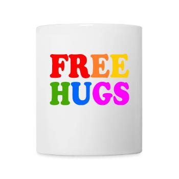 Free hugs - Mug blanc - blanc - Devant