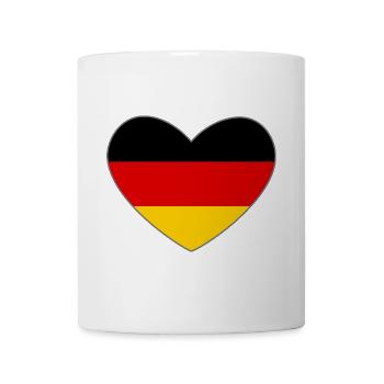 Germany Heart Flag - Mug - white - Front