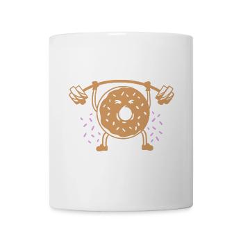 Donut Gewichte heben - Tasse - Weiß - Vorne