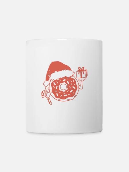 Weihnachtsdonut Weihnachten - Tasse - Weiß