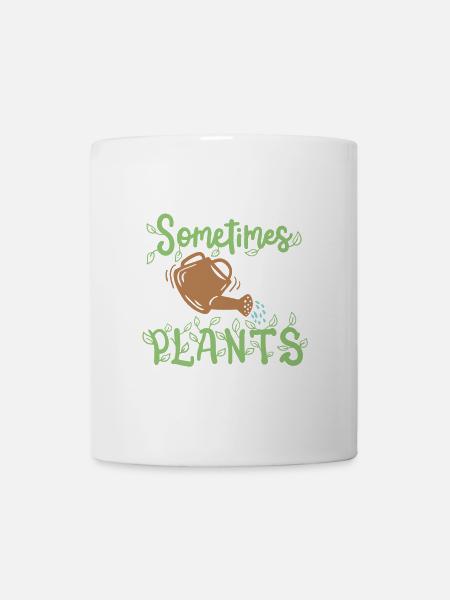 Pflanzen Gartenarbeit - Tasse - Weiß