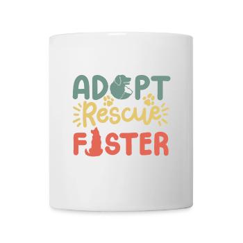 Hund adoptieren Rettung - Tasse - Weiß - Vorne