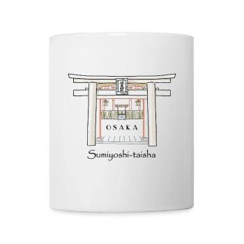Osaka, Sumiyoshi Taisha Schrein, Torii, Japan - Tasse - Weiß - Vorne