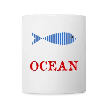 POISSON. POISSON D'AVRIL. VACANCES. ETE. HUMOUR - Mug blanc - blanc - Devant