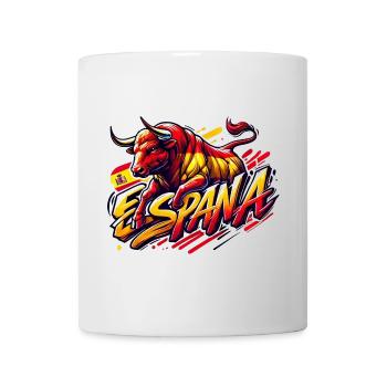 Espagne Bullen Design - Mug blanc - blanc - Devant