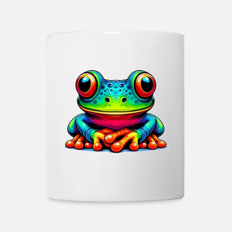 Frosch - Tasse - Weiß