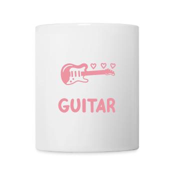 Gitarre Gitarristin - Tasse - Weiß - Vorne