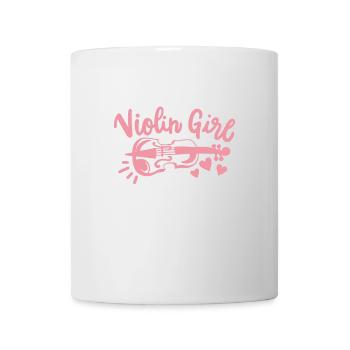 Geige Geigerin - Tasse - Weiß - Vorne