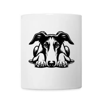 Galgo Head with Paws - Mug - white - Front