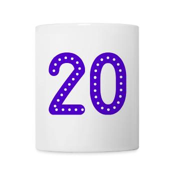20. 20 YEARS. 20th ANNIVERSARY. 20 YEARS ANNIVERSARY. - Mug - white - Front