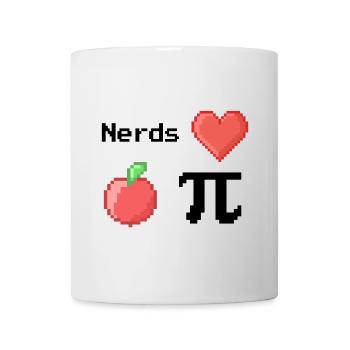 Nerds Love Apple Pi Pi Sayings Math S Pixel - Mug - white - Front