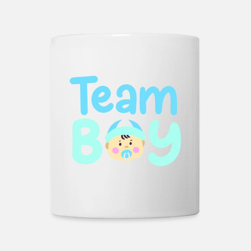 Team Boy: Bekanntgabe des Geschlechts des Babys - Tasse - Weiß