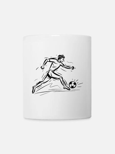 Fußballspieler - Tasse - Weiß