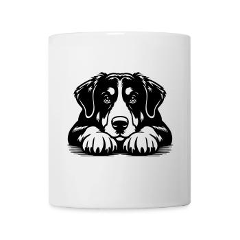 Tête de Bouvier Appenzeller avec pattes - Mug blanc - blanc - Devant