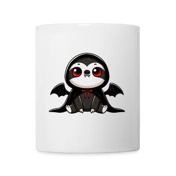 Cute Halloween Sloth Vampire Bat - Mug - white - Front