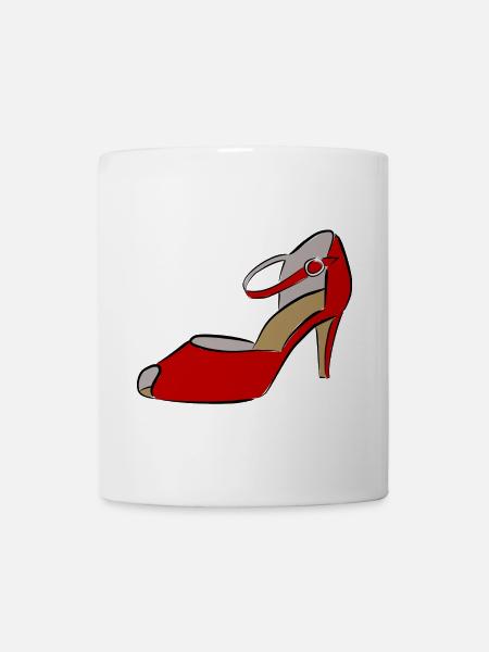 Schuh Damenschuh - Tasse - Weiß