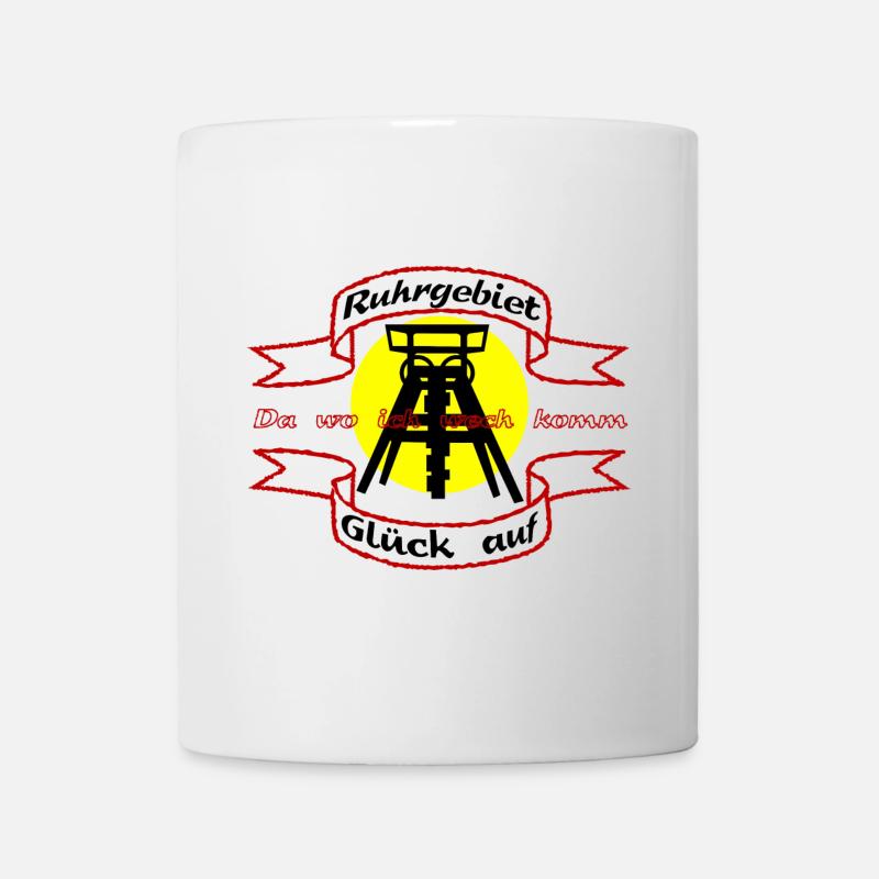 Zeche Förderturm im Ruhrgebiet - Tasse - Weiß