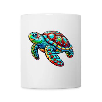 Tortue - Mug blanc - blanc - Devant