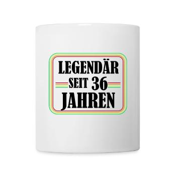 Legendary for 36 years, 36 birthday, finally 36 - Mug - white - Front