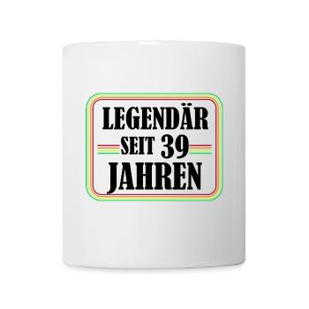 Legendary for 39 years, 39 birthday, finally 39 - Mug - white - Front