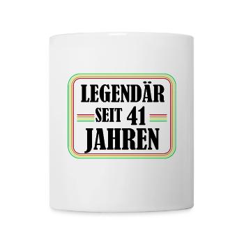 Legendary for 41 years, 41 birthday, finally 41 - Mug - white - Front