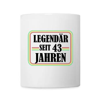 Legendary for 43 years, 43 birthday, finally 43 - Mug - white - Front