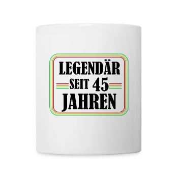 Legendary for 45 years, 45 birthday, finally 45 - Mug - white - Front