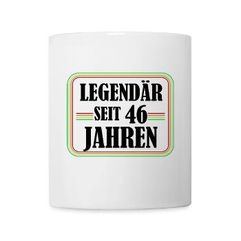 Legendary for 46 years, 46 birthday, finally 46 - Mug - white - Front