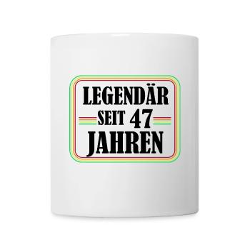Legendary for 47 years, 47 birthday, finally 47 - Mug - white - Front