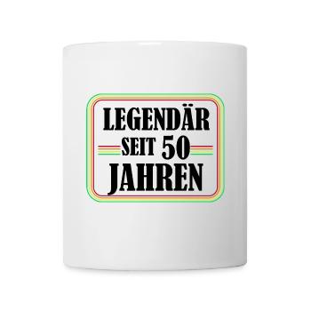 Legendary for 50 years, 50th birthday, finally 50 - Mug - white - Front