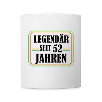 Legendary for 52 years, 52 birthday, finally 52 - Mug - white - Front