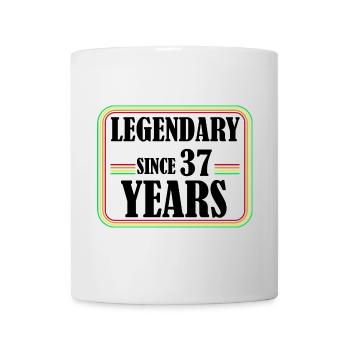 Legendary for 37 years, 37 birthday, finally 37 - Mug - white - Front