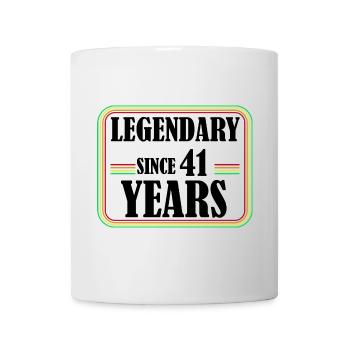 Legendary for 41 years, 41 birthday, finally 41 - Mug - white - Front