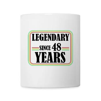 Legendary for 48 years, 48 birthday, finally 48 - Mug - white - Front