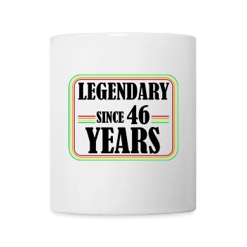 Legendary for 46 years, 46 birthday, finally 46 - Mug - white - Front