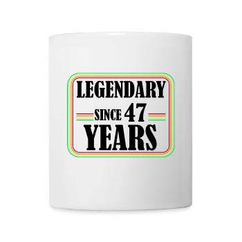 Legendary for 47 years, 47 birthday, finally 47 - Mug - white - Front