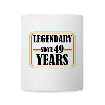 Legendary for 49 years, 49 birthday, finally 49 - Mug - white - Front