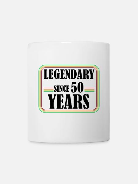 Legendär seit 50 Jahren, 50 Geburtstag, Endlich 50 - Tasse - Weiß