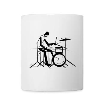 Drums Musicians - Mug - white - Front